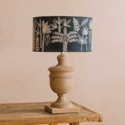 Graham and Green Coral Jungle Embroidered Drum Lampshade - 14 inch - thumbnail 3