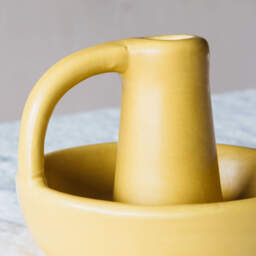 Graham and Green Yellow Curve Candle Holder - thumbnail 4