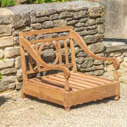 Graham and Green Wyatt Teak Wood Outdoor Armchair - thumbnail 2