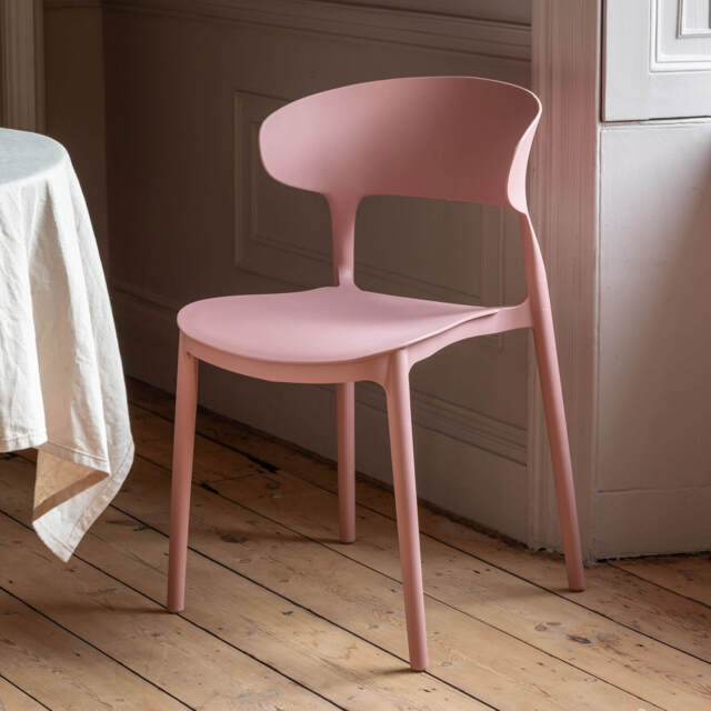 Graham and Green Gibson Pink Dining Chair - image 1