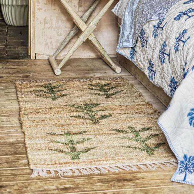 Graham and Green Sage Green Tree Rug - 120 x 60cm - image 1