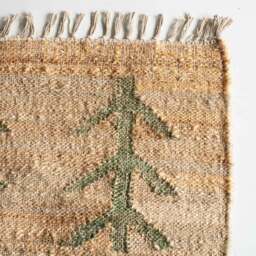 Graham and Green Sage Green Tree Rug - 120 x 60cm - thumbnail 4