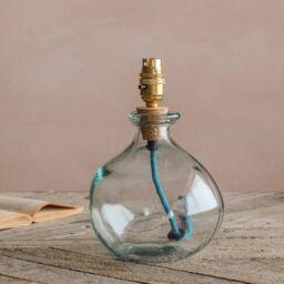 Graham and Green Clear Recycled Glass Table Lamp - thumbnail 6