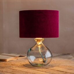 Graham and Green Clear Recycled Glass Table Lamp - thumbnail 2