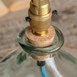 Graham and Green Clear Recycled Glass Table Lamp - thumbnail 4