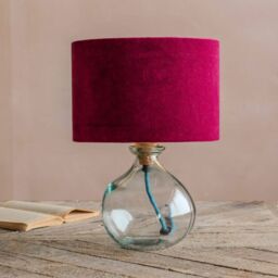 Graham and Green Clear Recycled Glass Table Lamp - thumbnail 1