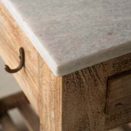 Graham and Green Aria Marble Kitchen Island - thumbnail 6