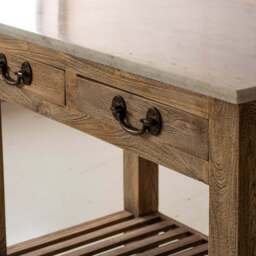 Graham and Green Aria Marble Kitchen Island - thumbnail 2