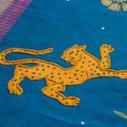 Graham and Green Blue Tiger & Zebra Rug - 120 x 180cm - thumbnail 4