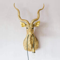 Graham and Green Gold Antelope Wall Light - thumbnail 3