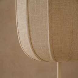 Graham and Green Natural Linen Table Lamp - thumbnail 3