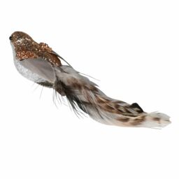 Graham and Green Bronze Glitter Bird Christmas Tree Decoration - thumbnail 2