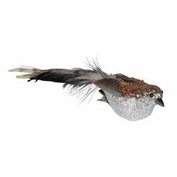 Graham and Green Bronze Glitter Bird Christmas Tree Decoration