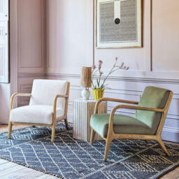 Graham and Green Ashton Moss Green Velvet Armchair - thumbnail 4