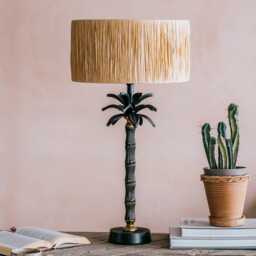 Graham and Green Dark Palm Tree Table Lamp - thumbnail 1