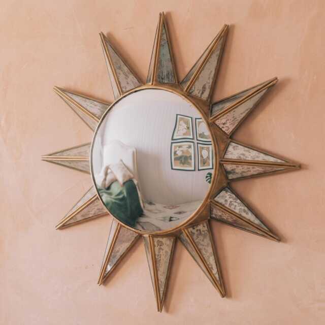 Graham and Green Star Convex Large Wall Mirror - image 1