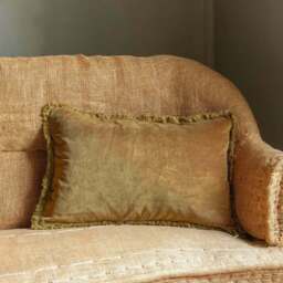 Graham and Green Rectangular Dark Grey Stonewashed Velvet Cushion - thumbnail 5
