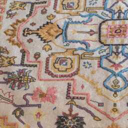 Graham and Green Aoife Cotton Embroidered Rug - 140 x 200cm - thumbnail 2