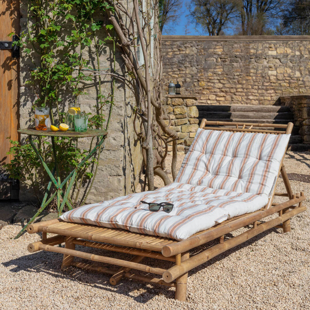 Graham and Green Bamboo Sun Lounger by Graham Green