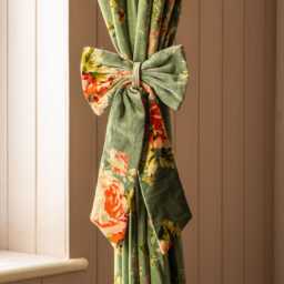 Graham and Green Set of Two Bouquet Bow Curtain Ties