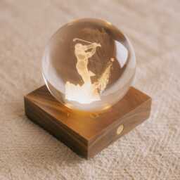 Graham and Green Golfer Crystal Ball Light - thumbnail 3