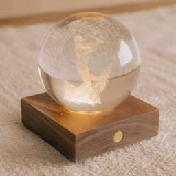 Graham and Green Golfer Crystal Ball Light - thumbnail 2