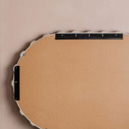 Graham and Green Brooklyn Natural Wooden Oval Mirror - thumbnail 3