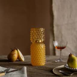 Graham and Green Tall Yellow Stacked Bubble Tealight Holder - thumbnail 2
