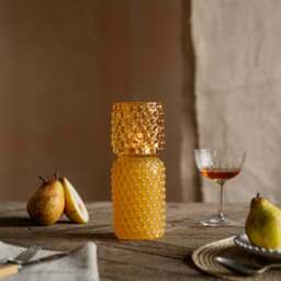 Graham and Green Tall Yellow Stacked Bubble Tealight Holder - thumbnail 1