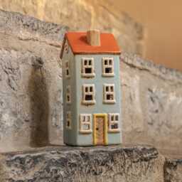 Graham and Green Ocean Blue Danish House Tealight Holder - thumbnail 3