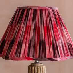 Graham and Green Berry Ikat Scallop Lampshade - 13 inch - thumbnail 2