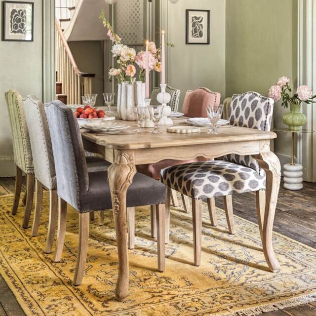 Graham and Green Constance Parquet Eight Seater Dining Table - image 1