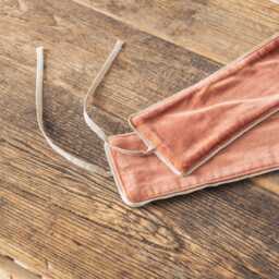 Graham and Green Set of Two Burnt Sienna Velvet Curtain Tie Backs - thumbnail 3