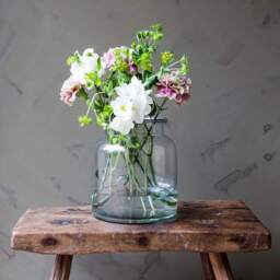 Graham and Green Small Wide Glass Vase - thumbnail 2