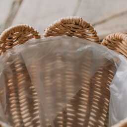 Graham and Green Set of Two Woven Petal Planters - thumbnail 5