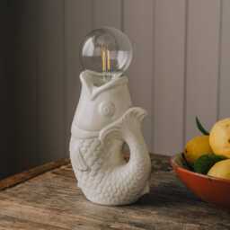 Graham and Green White Fish Table Lamp - thumbnail 3