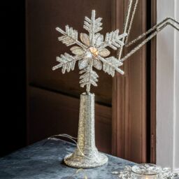 Graham and Green Glass Beaded Christmas Snowflake Ornament