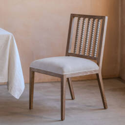 Graham and Green Abacus Linen Dining Chair - thumbnail 1