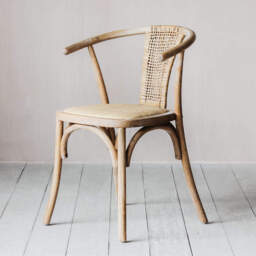 Graham and Green Lucien Wicker Wishbone Chair - thumbnail 2