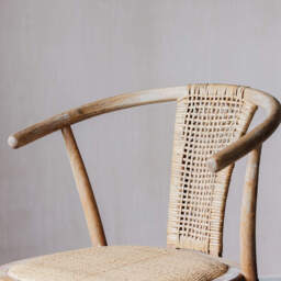 Graham and Green Lucien Wicker Wishbone Chair - thumbnail 6