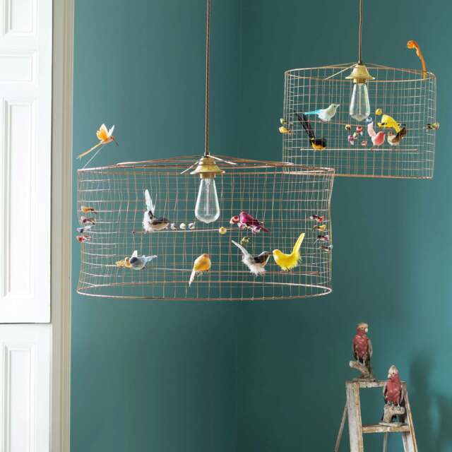 Graham and Green Small Voliéres Bird Cage Pendant - image 1