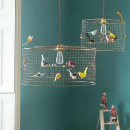 Graham and Green Small Voliéres Bird Cage Pendant - thumbnail 1