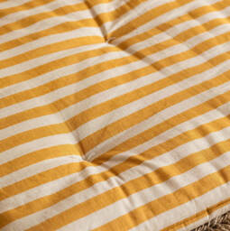 Graham and Green Yellow Candy Stripe Large Seat Mat - thumbnail 2