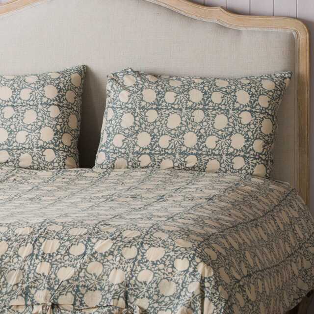 Graham and Green Cassia Hand-Block Printed King Size Duvet Set - image 1