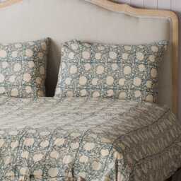 Graham and Green Cassia Hand-Block Printed King Size Duvet Set - thumbnail 1