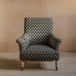 Graham and Green Avree Black Ikat Armchair - thumbnail 3