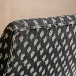 Graham and Green Avree Black Ikat Armchair - thumbnail 5