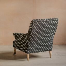 Graham and Green Avree Black Ikat Armchair - thumbnail 4
