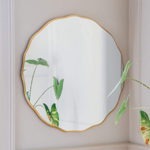 Graham and Green Matilda Round Gold Mirror - image 1