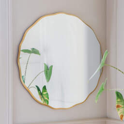 Graham and Green Matilda Round Gold Mirror